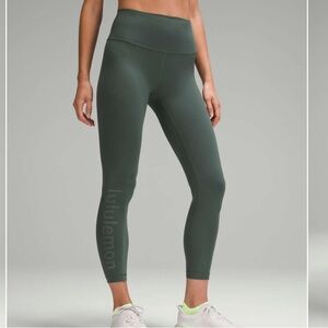 lululemon wunder train graphic logo leggings